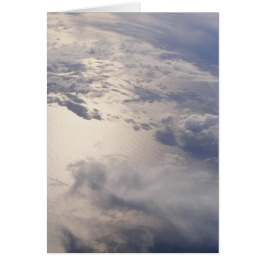 雲はメッセージカード(デザイン1)を消します (正面)