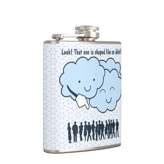 雲は人間の形のおもしろいな漫画を欺きます フラスク (右)