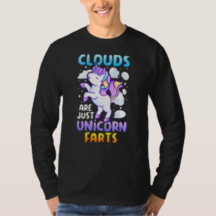 雲は単にユニコーンのファルトかわいいことわざ Tシャツ