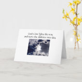 雲は空の-悔やみや弔慰カードを今日覆うかもしれません カード (黄色い花)