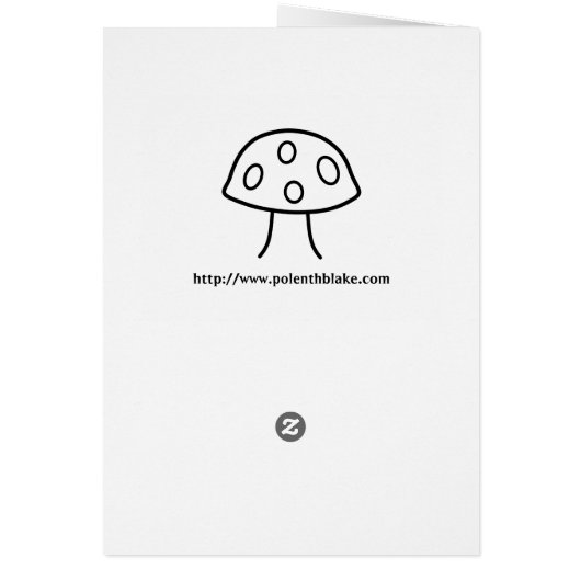 雲はNotecard (デザイン2)を消します (裏面)