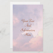 雲ひな形 便箋 (正面/裏面)