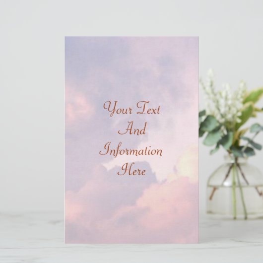 雲ひな形 便箋 (スタンド正面)