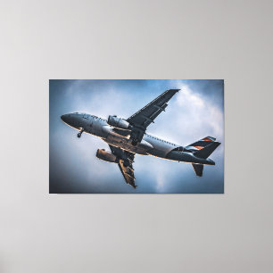 雲への旅:航空写真 キャンバスプリント