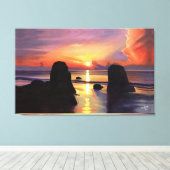 雲を切り裂くこと キャンバスプリント (インサイチュ (ウッドフロア))