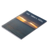 雲を切り裂く海の夕日 ノートブック (左側)