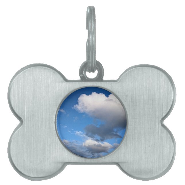 雲を描くプー ペットネームタグ (正面)