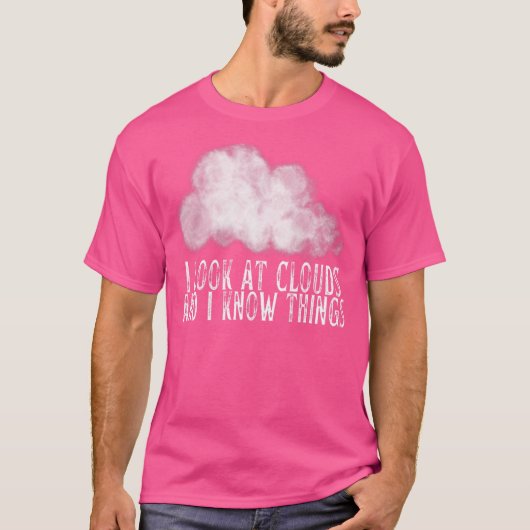 雲を見てわかった気象学 Tシャツ (正面)
