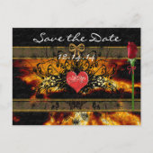 雲を越えた鮮やかな日没の日付を保存 案内ポストカード (正面)