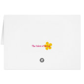 雲を通して神の光 – ソルの歌。5:13カード (裏面横)