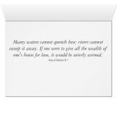 雲を通して神の光 – ソルの歌。8:7カード (内部横(下))