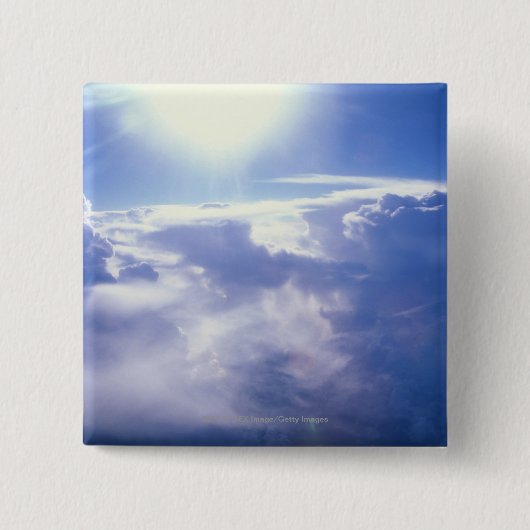 雲を通ってよじ登る日曜日 缶バッジ (正面)