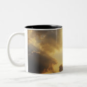 雲を通って照る光線 ツートーンマグカップ (左)