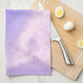 雲を離れて – 紫/薄紫キッチンタオル キッチンタオル (四つ折り)