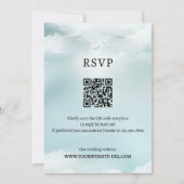 雲エレガント九天使の翼すべて結婚の 招待状 (裏面)