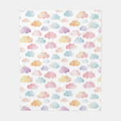 雲カラフルベビー贈り物 フリースブランケット (正面)