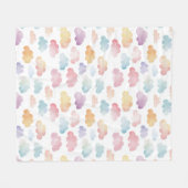 雲カラフルベビー贈り物 フリースブランケット (正面(横))