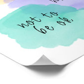 雲カラフル学やる気を起こさせる校 ポスター (角)