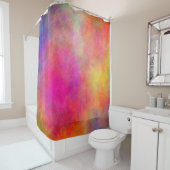 雲カラフル抽象芸術 シャワーカーテン (インサイチュ)