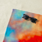 雲カラフル装飾用クッション ビーチタオル (インサイチュ)