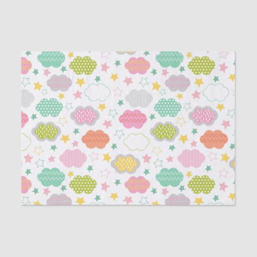 雲カラフル 薄葉紙 (正面)