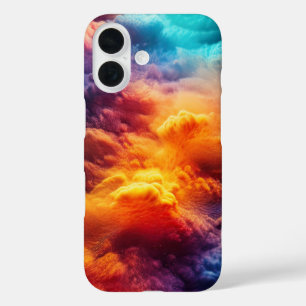 雲カラフル iPhone 16ケース