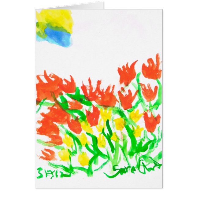 雲カードの後ろの日曜日 (正面)