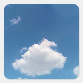 雲シンプル雲 スクエアシール