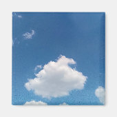 雲シンプル雲 マグネット (正面)