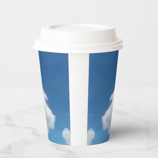 雲シンプル雲 紙コップ (左)
