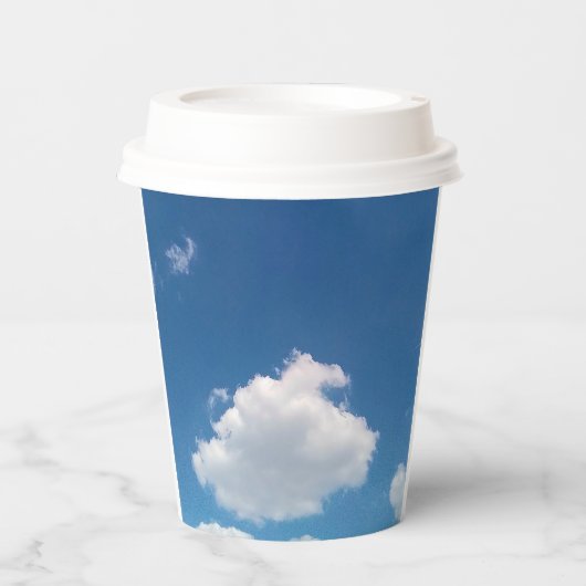 雲シンプル雲 紙コップ (正面)