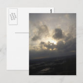 雲スカイサンライトシルバーライニングクラウドロウランドスケープ ポストカード (正面/裏面)