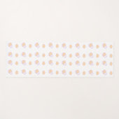 雲スタイリッシュ模様のかわいいピンクの羊 ヨガマット (正面(横))