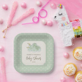 雲スターズかわいい男の子の赤ちゃんシャワーカップルニュートラル ペーパープレート (パーティー)