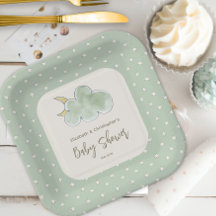 雲スターズかわいい男の子の赤ちゃんシャワーカップルニュートラル