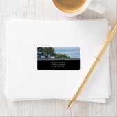 雲ストライプの住所 シール (インサイチュ)