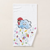 雲ダック雨のバスルームのタオルのセット バスタオルセット (ハンドタオル)