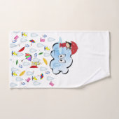 雲ダック雨のバスルームのタオルのセット バスタオルセット (ハンドタオル)