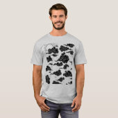 雲デザイン メンズTシャツ Tシャツ (正面フル)