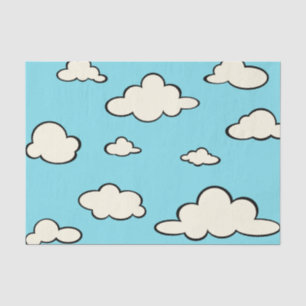 雲パタお洒落ーンティッシュペーパー 薄葉紙