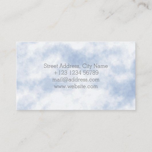 雲パターン一見 名刺 (裏面)