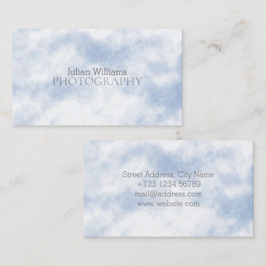 雲パターン一見 名刺 (正面/裏面)