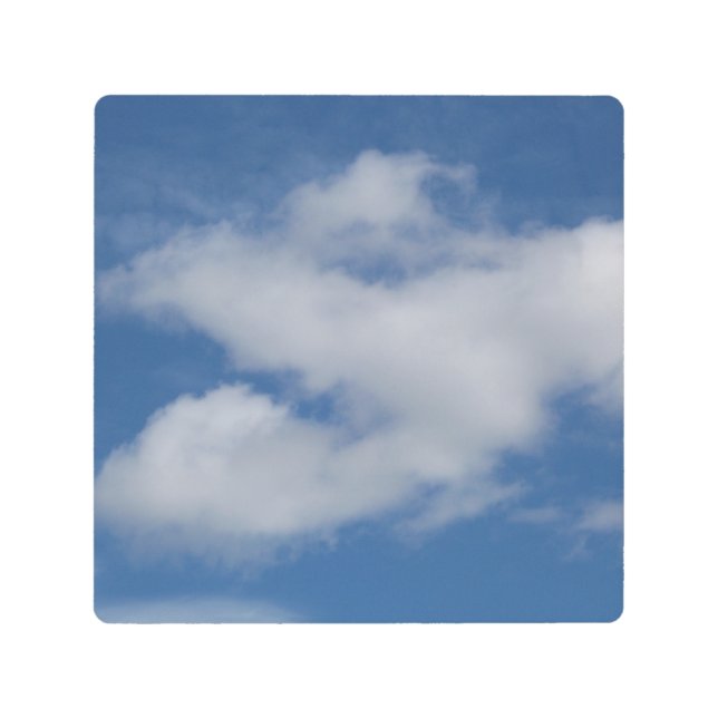 雲マークの写真 メタルプリント (正面)