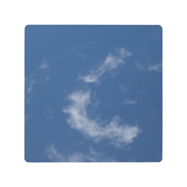 雲マークの写真 メタルプリント (正面)
