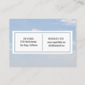 雲モダン写真名刺 名刺 (裏面)