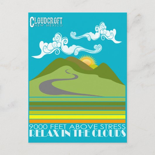 雲リラックスに ポストカード (正面)