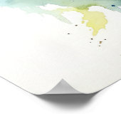 雲一つない硫黄バタフライアートプリントポスター ポスター (角)