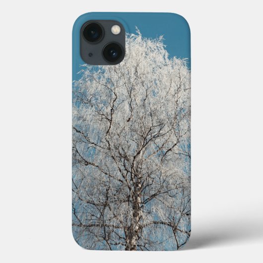 雲一つない青空に白い柳の木 Case-Mate iPhoneケース (裏面)