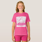 雲上にユニコーンの飛んでいるTシャツ Tシャツ (正面フル)