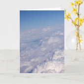 雲上に カード (黄色い花)